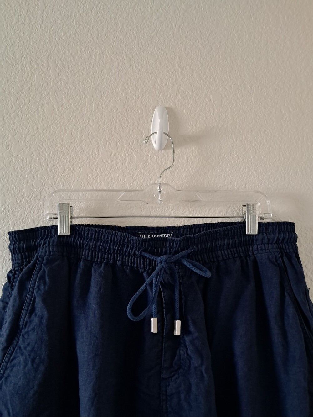 Vilebrequin Cargo Shorts Utility Blue Utilty Pocket Drawstring Waist Size XL - Picture 2 of 11